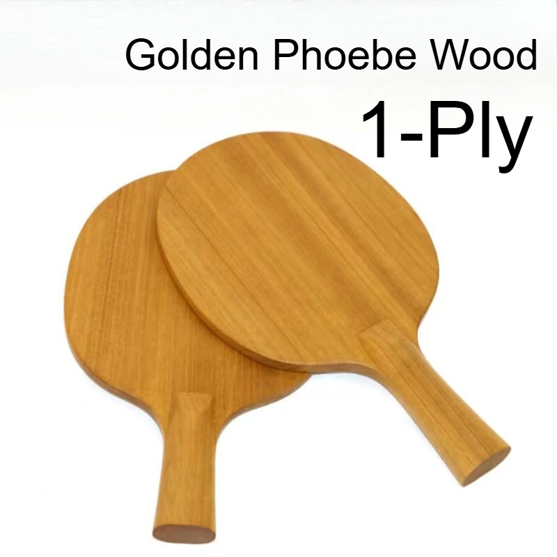 1-Ply Golden Phoebe Wood Table Tennis Blade High Elastic Fast Attack Ping Pong Paddle Shakehand & Penhold Table Tennis Racket
1-Ply Golden Phoebe Wood Table Tennis Blade High Elastic Fast Attack Ping Pong Paddle Shakehand & Penhold Table Tennis Racket