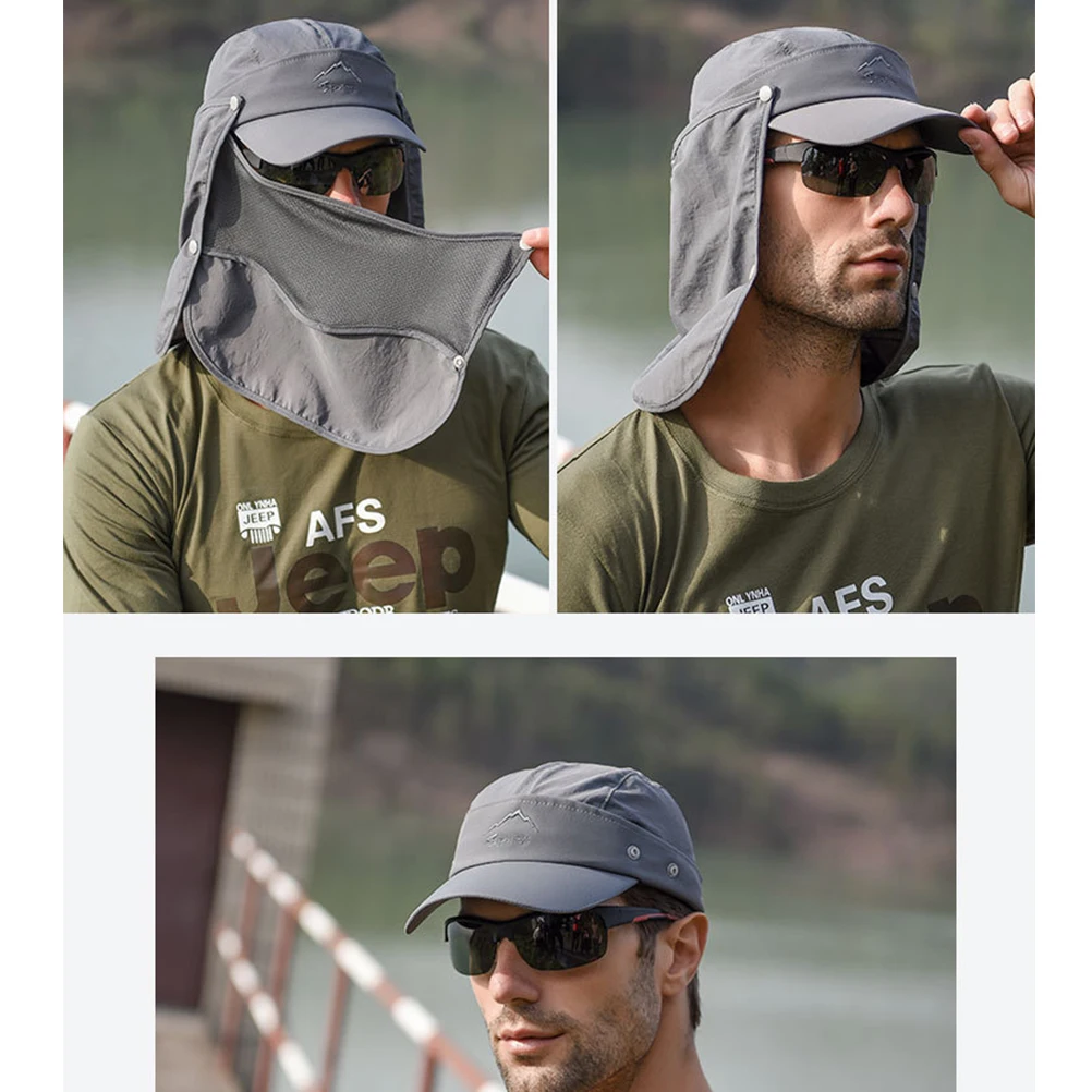 1PCS Quick Drying Sun Hat Face Mask Cap Anti UV Protection for Farming Cycling Hiking Outdoor Sports LightweightBreathable
1PCS Quick Drying Sun Hat Face Mask Cap Anti UV Protection for Farming Cycling Hiking Outdoor Sports LightweightBreathable