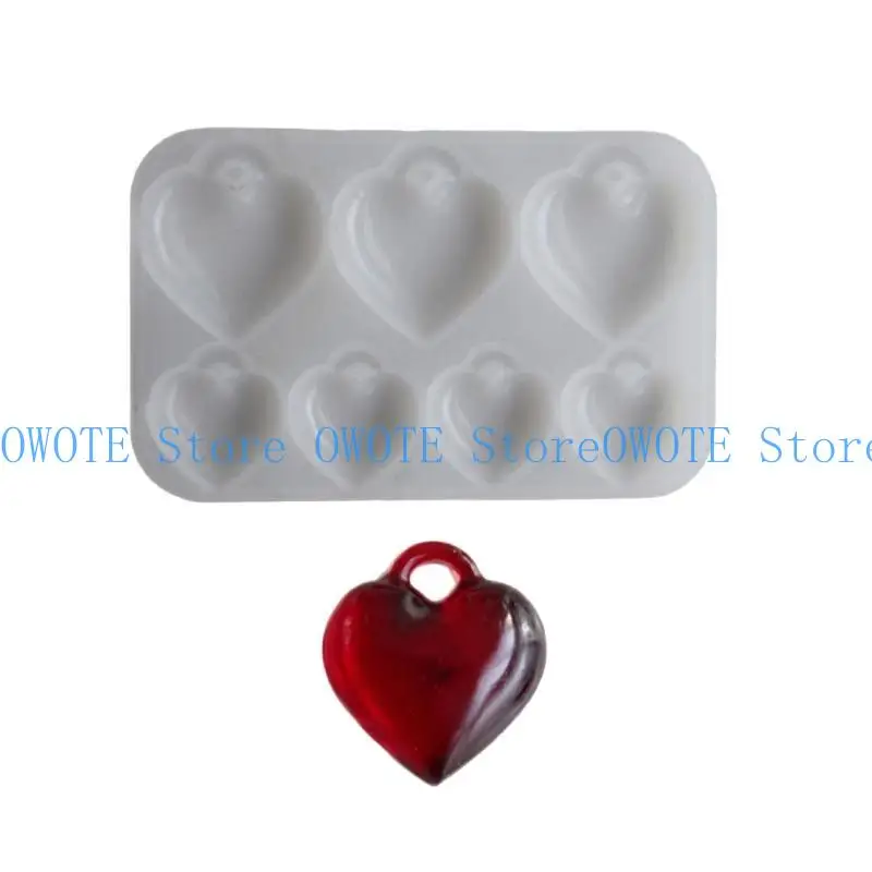 652F Practical Silicone Valentines Heart Pendant Mould Accessory for Crafting Personalize Styles Gifts Home or Studio
652F Practical Silicone Valentines Heart Pendant Mould Accessory for Crafting Personalize Styles Gifts Home or Studio