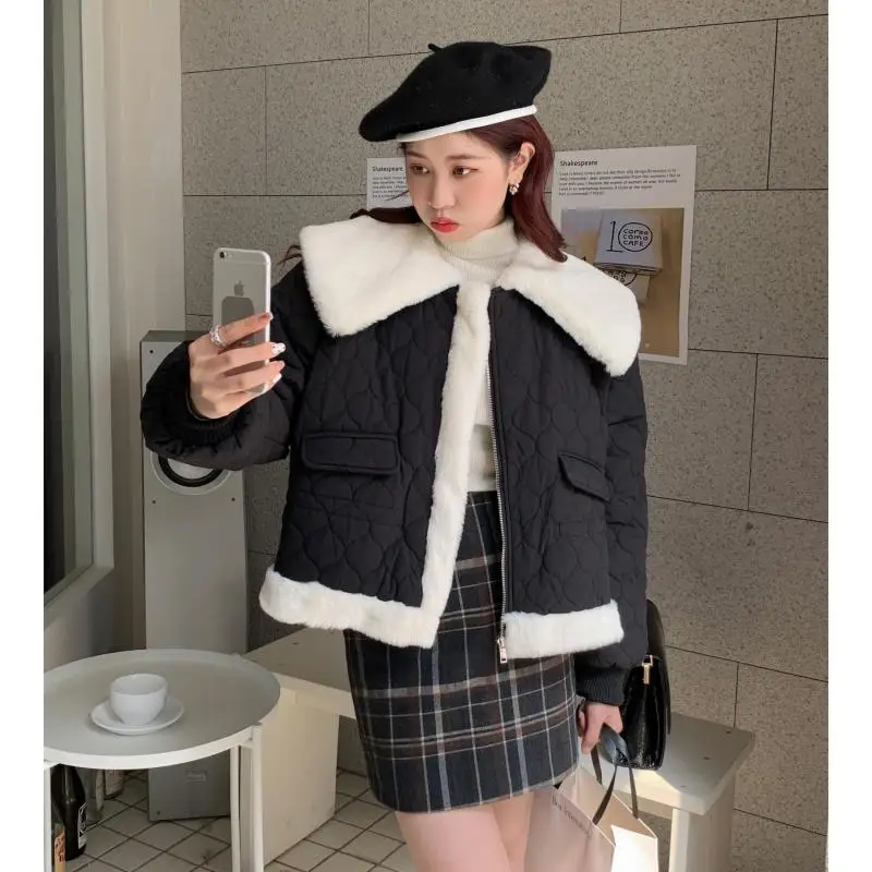Autumn Winter New Women's Coats Fashion Cotton-padded Jackets Korean Version Short Casual Loose Temperament Parkas Female
Autumn Winter New Women's Coats Fashion Cotton-padded Jackets Korean Version Short Casual Loose Temperament Parkas Female