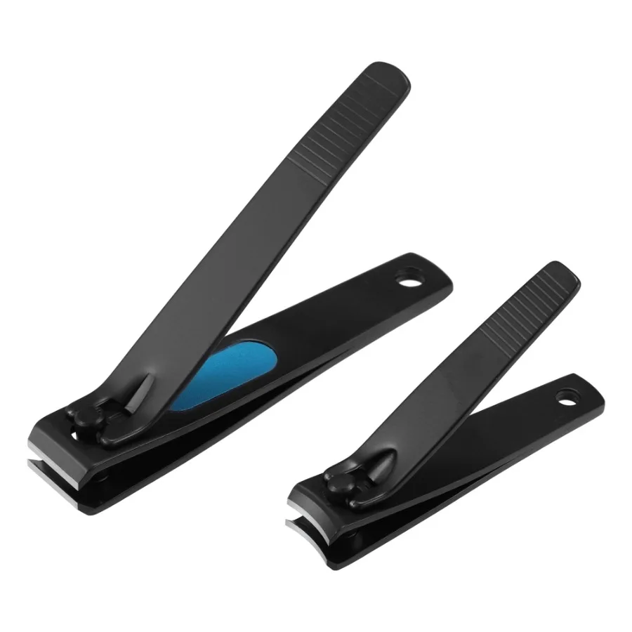 2pcs Nail Clipper Set for Nail Care Black Stainless Steel
2pcs Nail Clipper Set for Nail Care Black Stainless Steel