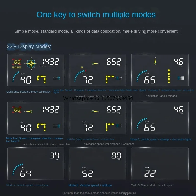 Универсальный смарт-дисплей Q10 HUD+GPS: цифровой спидометр, проекционный дисплей на лобовое стекло, диагностический инструмент, автомобильный HUD OBD
Универсальный смарт-дисплей Q10 HUD+GPS: цифровой спидометр, проекционный дисплей на лобовое стекло, диагностический инструмент, автомобильный HUD OBD