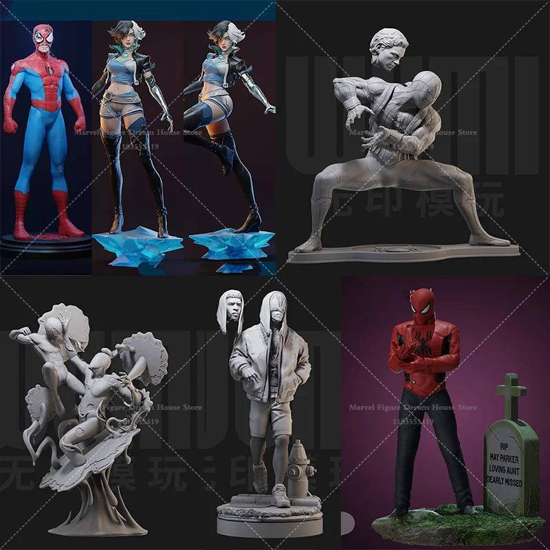 1/24 1/18 Scale DIY Self-assembled GK 3D Resin Un-panited Doll White Model Female Hero Idol Singer and Male Spider Gene Altered
1/24 1/18 Scale DIY Self-assembled GK 3D Resin Un-panited Doll White Model Female Hero Idol Singer and Male Spider Gene Altered