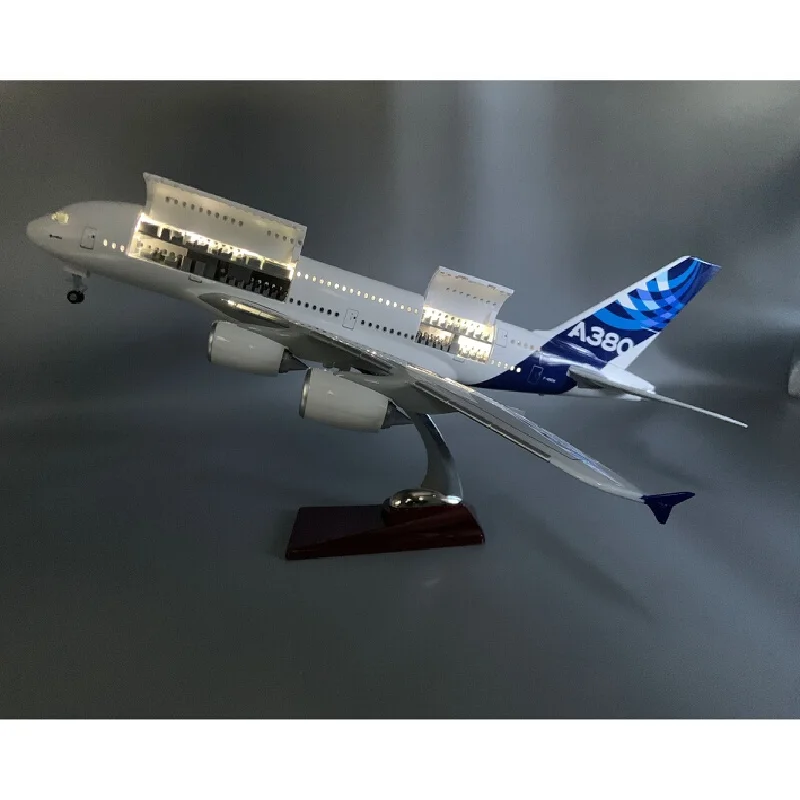 1:160 Scale Model Plane A380 Prototype with Opening Doors LED Lights & Rolling Landing Gear Static Display Souvenir Plane Toy
1:160 Scale Model Plane A380 Prototype with Opening Doors LED Lights & Rolling Landing Gear Static Display Souvenir Plane Toy