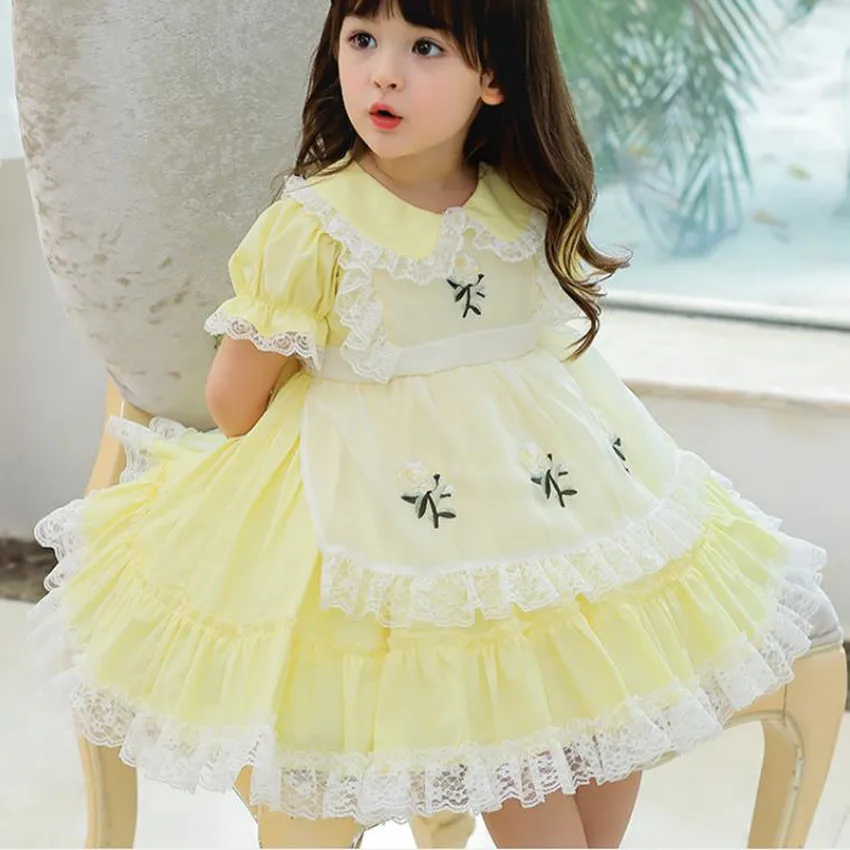 Summer baby girl vintage Spanish lolita ball gown dress kids casual lace stitching embroidered princess dress
Summer baby girl vintage Spanish lolita ball gown dress kids casual lace stitching embroidered princess dress