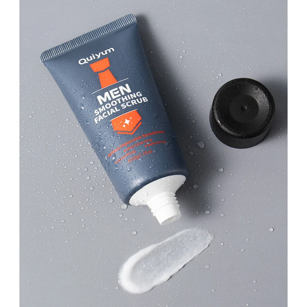 QUIYUM Men Pore Cleansing Face Scrub 50g Gentle Exfoliating Dead Skin Remover for All Skin Types Hydrating Face Wash Travel Size
QUIYUM Men Pore Cleansing Face Scrub 50g Gentle Exfoliating Dead Skin Remover for All Skin Types Hydrating Face Wash Travel Size