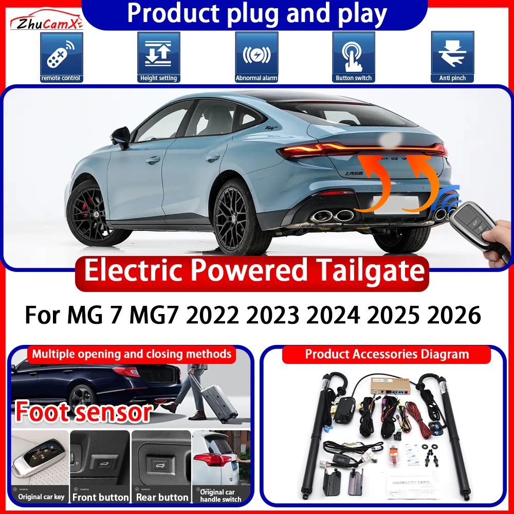 ZhuCamX Electric Powered Tailgate for MG 7 MG7 2022 2023 2024 2025 2026 suite anti pinch Smart Intelligent Control Gate Lift Kit
ZhuCamX Electric Powered Tailgate for MG 7 MG7 2022 2023 2024 2025 2026 suite anti pinch Smart Intelligent Control Gate Lift Kit