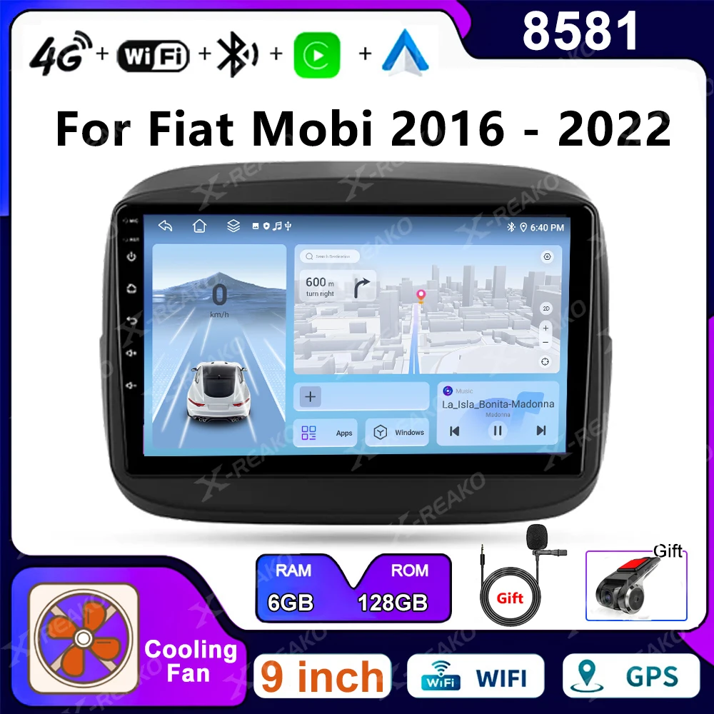 Автомобильная магнитола X-REAKO 2 Din для Fiat Mobi 2016-2022 мультимедийный плеер 4G стерео навигация GPS Carplay Android автомобильный Головной блок WiFi
Автомобильная магнитола X-REAKO 2 Din для Fiat Mobi 2016-2022 мультимедийный плеер 4G стерео навигация GPS Carplay Android автомобильный Головной блок WiFi