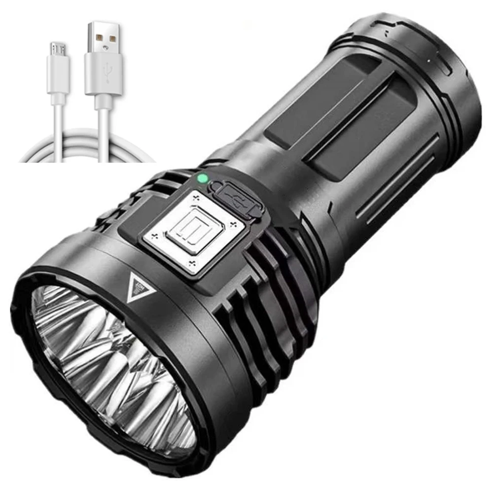 LED Outdoor Flashlight USB Rechargeable Super Bright Flashlight for Outdoor Camping Fishing Hiking
LED Outdoor Flashlight USB Rechargeable Super Bright Flashlight for Outdoor Camping Fishing Hiking