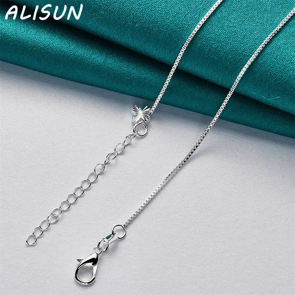 ALISUN 925 Sterling Silver 45cm Small Cross Pendant Necklace For Women Men Charm Trend Birthday Gifts Fashion Party
ALISUN 925 Sterling Silver 45cm Small Cross Pendant Necklace For Women Men Charm Trend Birthday Gifts Fashion Party