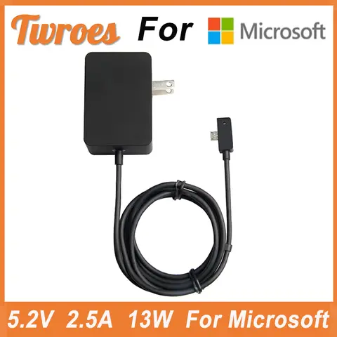 5.2v 2.5a 13w para microsoft adaptador de alimentação carregador superfície 3 tablet portátil adaptador fontes de alimentação despeje microsoft