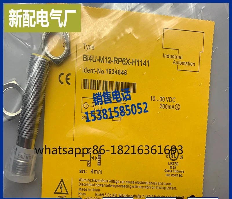 Sensor Bi6U-M12-AP6X/AN6X/RP6X/RN6X-H1141 proximity switch
Sensor Bi6U-M12-AP6X/AN6X/RP6X/RN6X-H1141 proximity switch