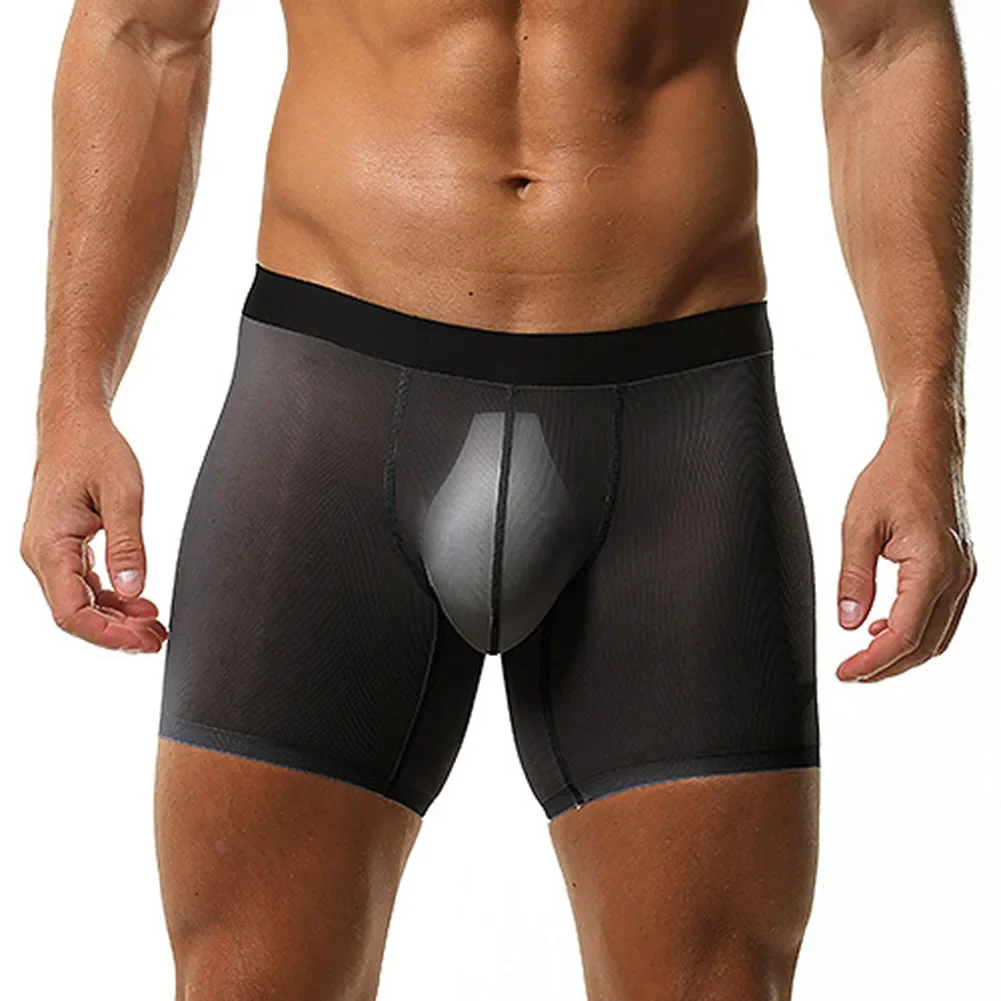 1pc Men's Panties Transparent Ice Silk Underwear Boxers Shorts Sports Boxer Briefs Shorts Elastic Breathable
1pc Men's Panties Transparent Ice Silk Underwear Boxers Shorts Sports Boxer Briefs Shorts Elastic Breathable