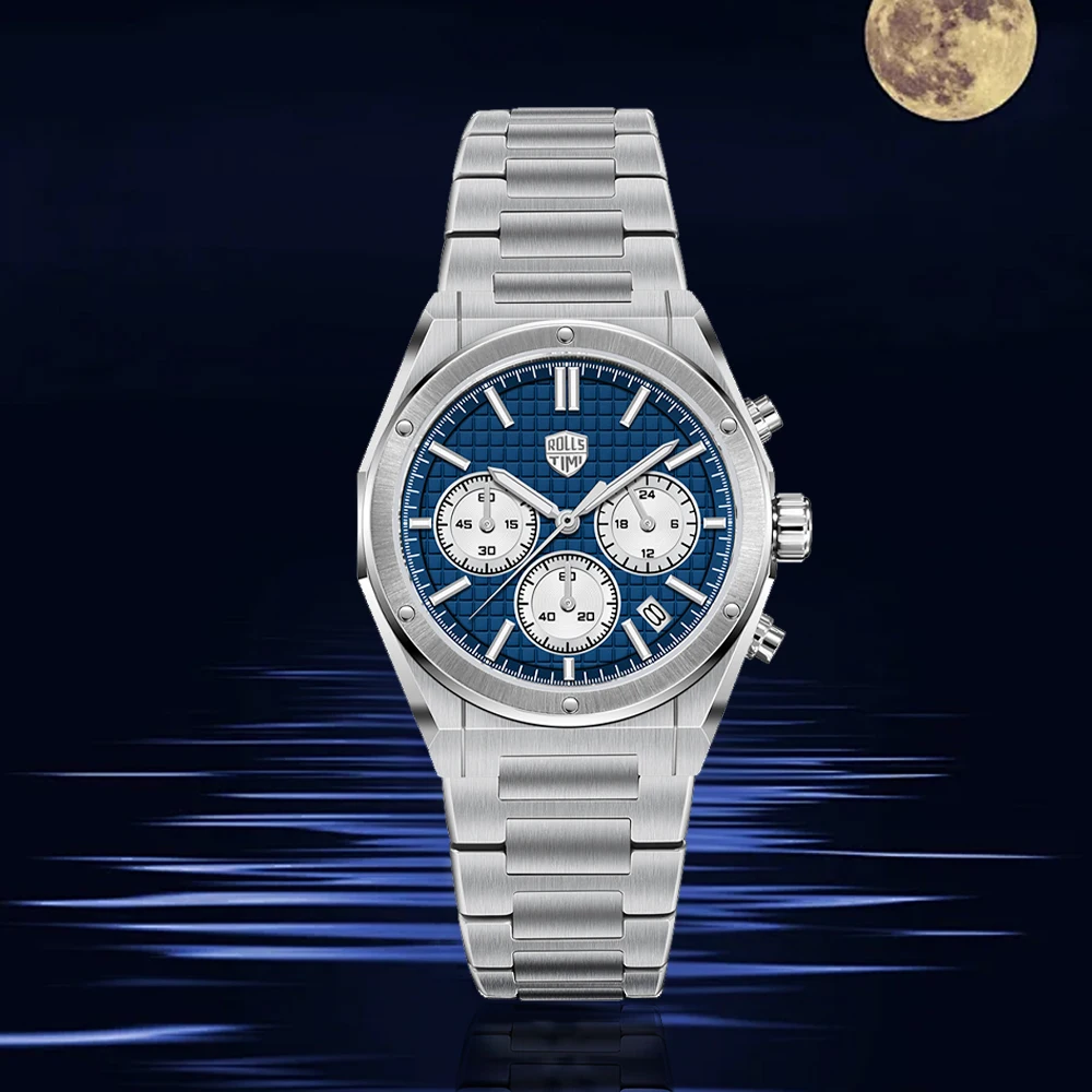 RollsTimi men's Watch 2026 Top sports men's Chronograph quartz watch classic sapphire all-steel waterproof calendar reloj hombre
RollsTimi men's Watch 2026 Top sports men's Chronograph quartz watch classic sapphire all-steel waterproof calendar reloj hombre