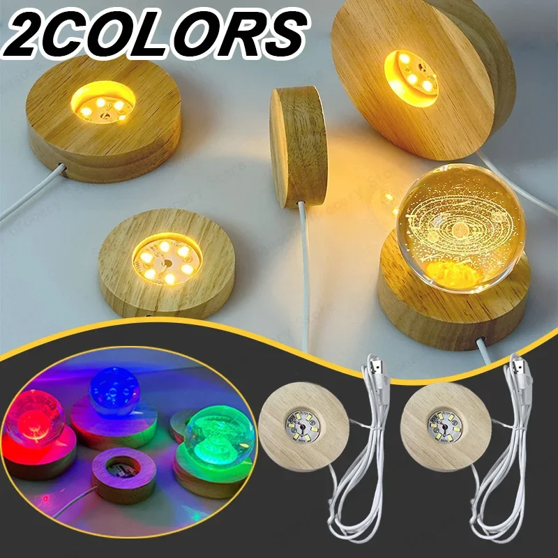 Solid Wood Base Round Light-emitting Night Light Crystal Ball Lamp Holder LED Lamp Rubber Wood USB Plug with Switch Ornaments
Solid Wood Base Round Light-emitting Night Light Crystal Ball Lamp Holder LED Lamp Rubber Wood USB Plug with Switch Ornaments