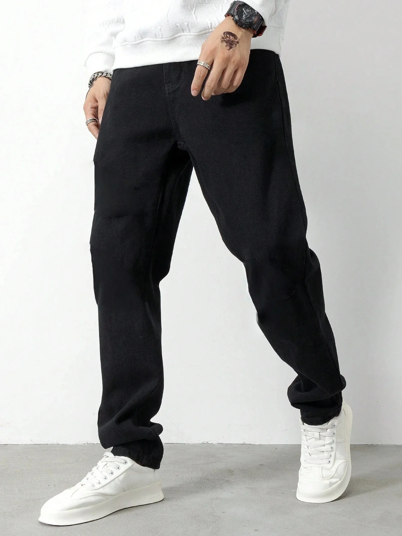 Men's Black Slim Jeans Pants Y2K Original Drip Fashion Casual Denim Trousers No accessories or belts included
Men's Black Slim Jeans Pants Y2K Original Drip Fashion Casual Denim Trousers No accessories or belts included