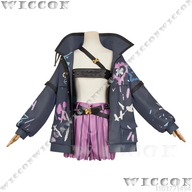 Jinx Setting Костюм Arance S2 Аниме Игра LoL Косплей Костюм Синий Парик Пальто Oversize Сексуальная Девушка Женский Наряд На Хэллоуин Customizeda; 2 
Jinx Setting Костюм Arance S2 Аниме Игра LoL Косплей Костюм Синий Парик Пальто Oversize Сексуальная Девушка Женский Наряд На Хэллоуин Customizeda; 2