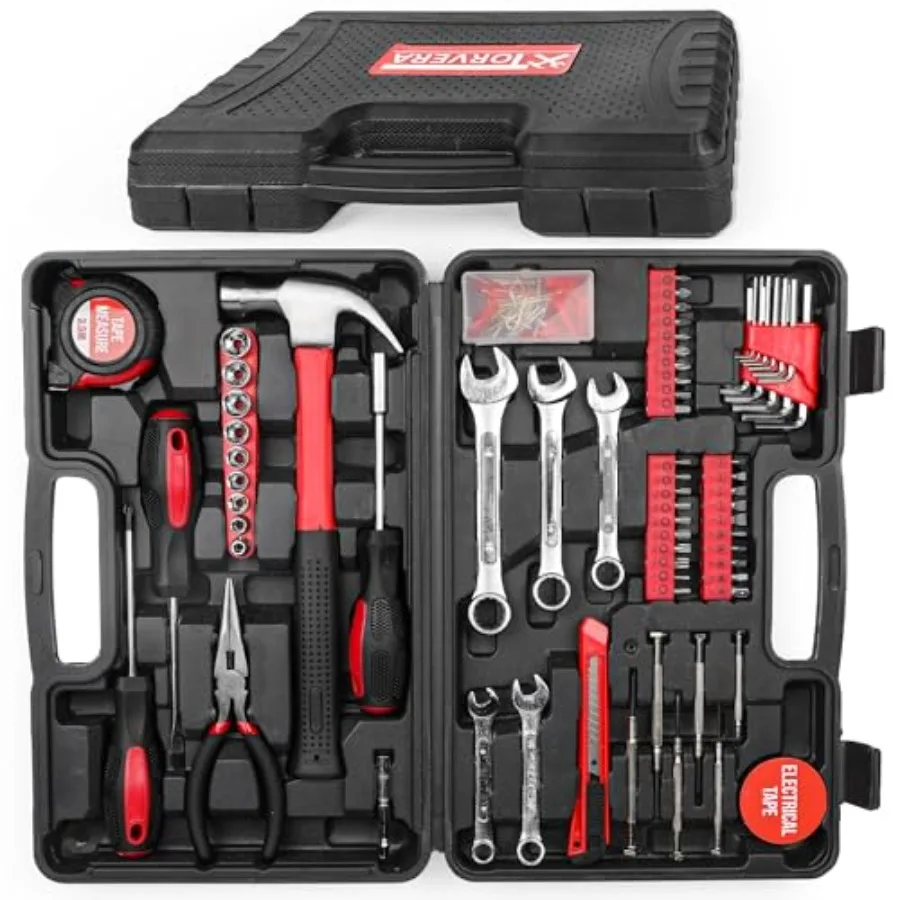 148-Piece Household Tool Kit with Sturdy Case Premium Home Repair Tools Set for Men and Women, DIY Hand Tool Set for Apartment,
148-Piece Household Tool Kit with Sturdy Case Premium Home Repair Tools Set for Men and Women, DIY Hand Tool Set for Apartment,