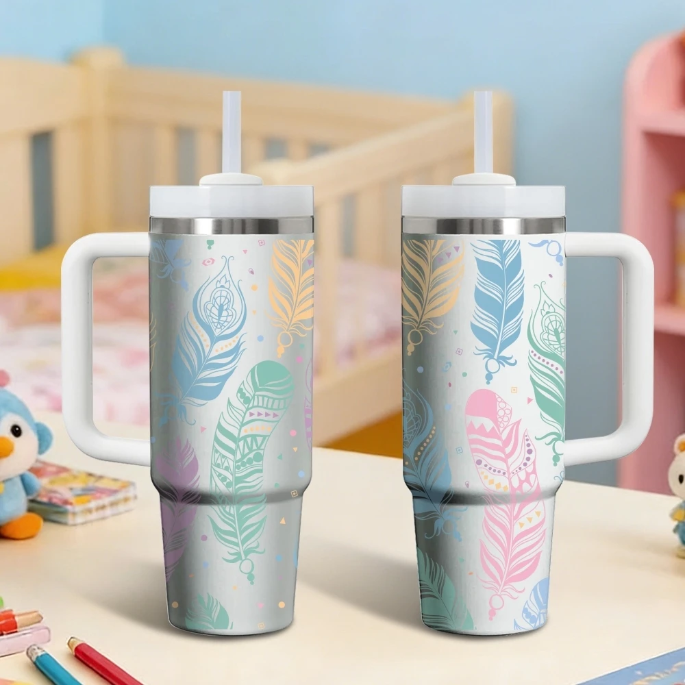 Boho Pattern Vacuum Flasks 40oz Stainless Steel Insulated Tumbler with Handle & Straw Leakproof Travel Mug
Boho Pattern Vacuum Flasks 40oz Stainless Steel Insulated Tumbler with Handle & Straw Leakproof Travel Mug