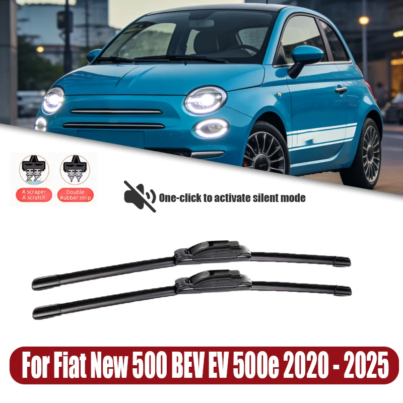Front Windshield Windscreen Blades Car Wipers For Fiat New 500 BEV EV 500e 2020 - 2025 Rubber Strip Wiper Soft Wipers 2021 2022
Front Windshield Windscreen Blades Car Wipers For Fiat New 500 BEV EV 500e 2020 - 2025 Rubber Strip Wiper Soft Wipers 2021 2022