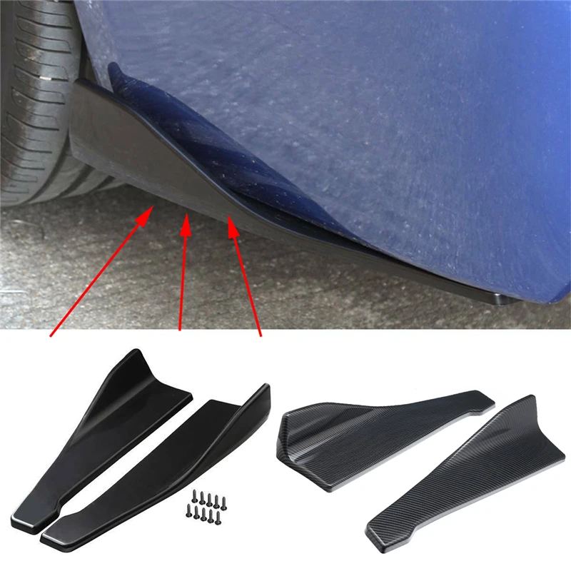 48cm Universal Carbon fiber Rear Bumper Spoiler Diffuser Protector Rear Lip Wrap Angle Splitters Lip Side Skirt For BMW
48cm Universal Carbon fiber Rear Bumper Spoiler Diffuser Protector Rear Lip Wrap Angle Splitters Lip Side Skirt For BMW