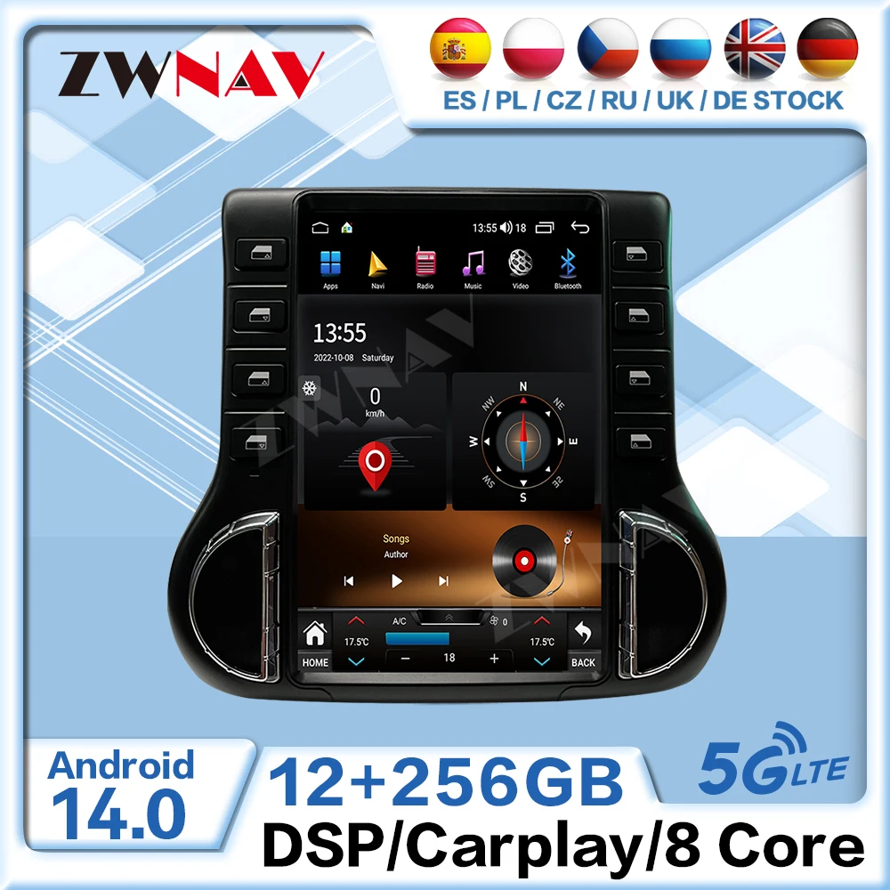 For Jeep Wrangler 2011 2012 2013 2014 2015 2016 2017 Android 14 Car Radio Multimedia Player GPS Navi Carplay Stereo Head Unit
For Jeep Wrangler 2011 2012 2013 2014 2015 2016 2017 Android 14 Car Radio Multimedia Player GPS Navi Carplay Stereo Head Unit