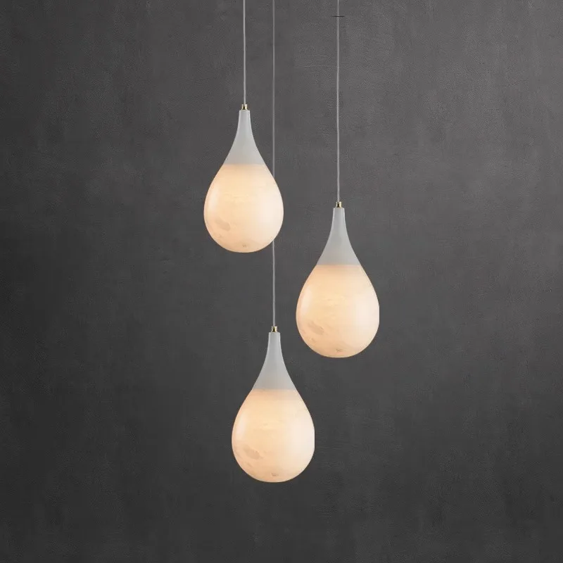Nordic Staircase Creative Water Droplet Decorative Marble Brass Chandelier Villa Loft Stairwell Copper Pendant Lamp
Nordic Staircase Creative Water Droplet Decorative Marble Brass Chandelier Villa Loft Stairwell Copper Pendant Lamp