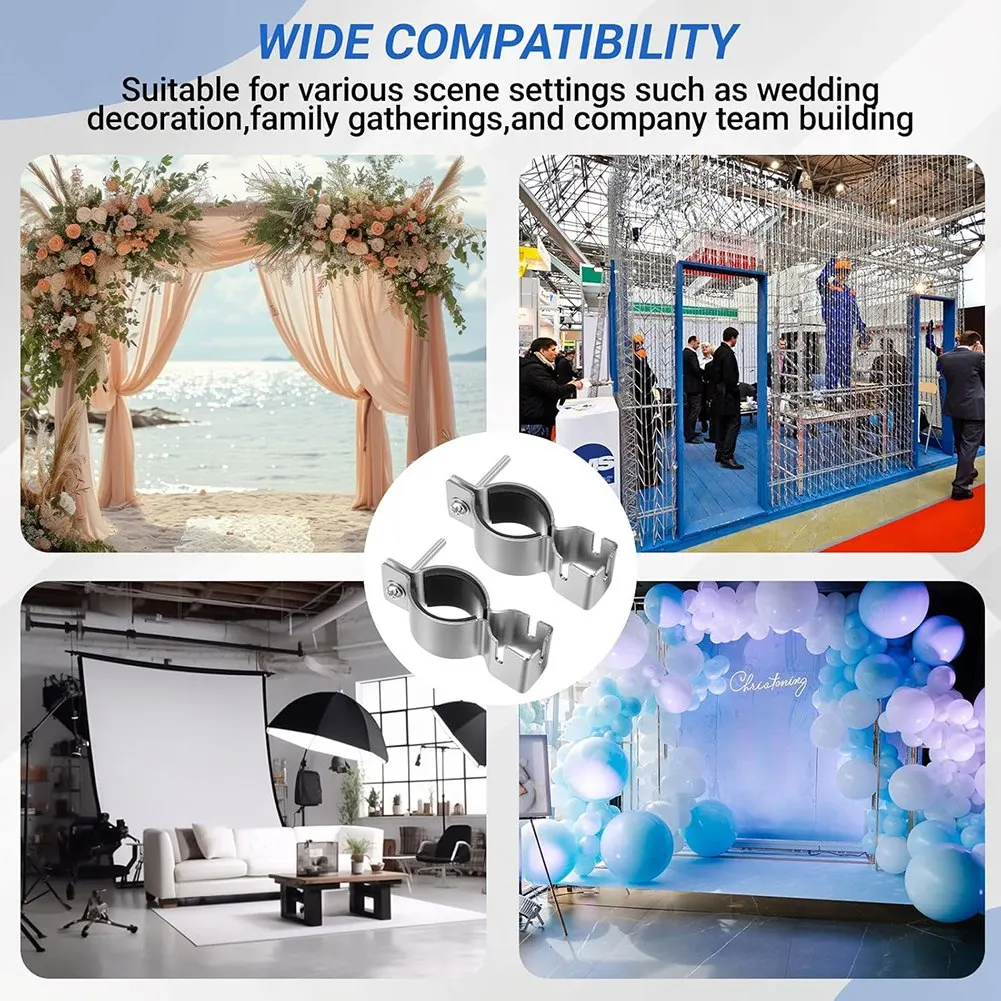 ABKY-4 Pcs Adjustable Upright Clamps 1.5" Or 2" Diameter For Wedding, Events, Exhibitions Pipe And Drape Accessories
ABKY-4 Pcs Adjustable Upright Clamps 1.5" Or 2" Diameter For Wedding, Events, Exhibitions Pipe And Drape Accessories