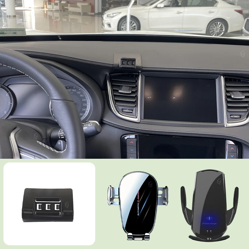 Car Mobile Phone Holder For INFINITI QX50 2018-2024 Car Special Bracket Base Support Wireless Charging Bracket Accessories
Car Mobile Phone Holder For INFINITI QX50 2018-2024 Car Special Bracket Base Support Wireless Charging Bracket Accessories
