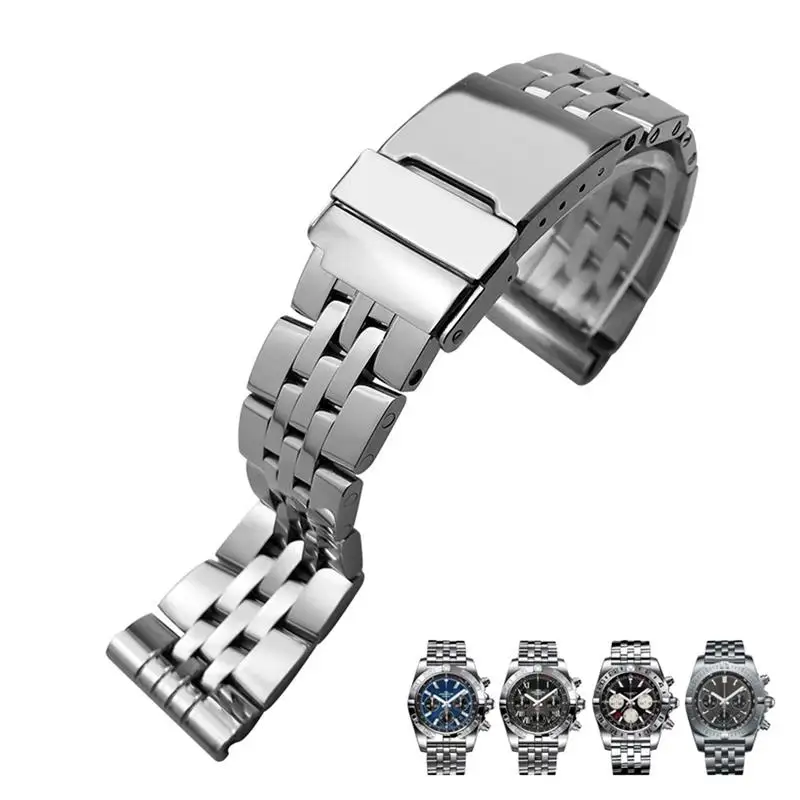 PCAVO 22mm Wrist Bracelets 316L Stainless Steel Watch Strap For Breitling Premier Avenger Super Ocean 24mm 20mm Metal Watch
PCAVO 22mm Wrist Bracelets 316L Stainless Steel Watch Strap For Breitling Premier Avenger Super Ocean 24mm 20mm Metal Watch
