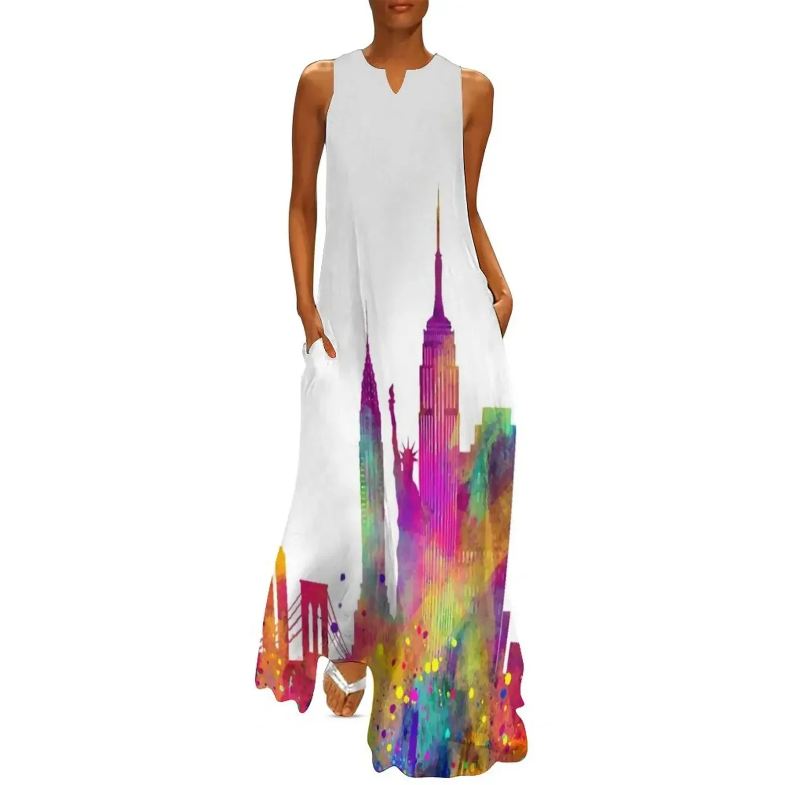 NYC in Colors Long Dress summer clothes for women elegant guest wedding dress cute dress
NYC in Colors Long Dress summer clothes for women elegant guest wedding dress cute dress