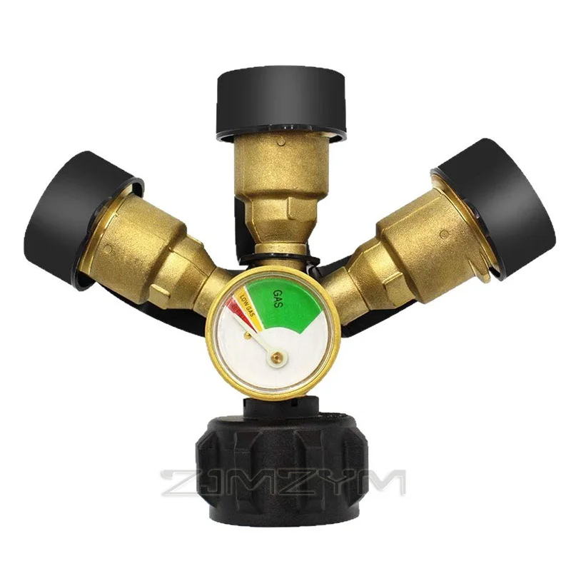 Propane Y Pressure Gauge Body Tee with 1 Male QCC And 2 Female QCC BBQ Heater POL Connector for Outdoor Use
Propane Y Pressure Gauge Body Tee with 1 Male QCC And 2 Female QCC BBQ Heater POL Connector for Outdoor Use