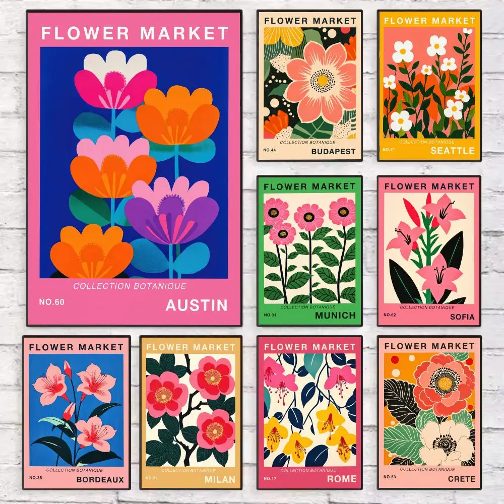 Flower Market Vase Floral Plant Poster Wall Art Sticky for Living Room Bedroom Office Hallway Bar Home Decor Gift Idea
Flower Market Vase Floral Plant Poster Wall Art Sticky for Living Room Bedroom Office Hallway Bar Home Decor Gift Idea