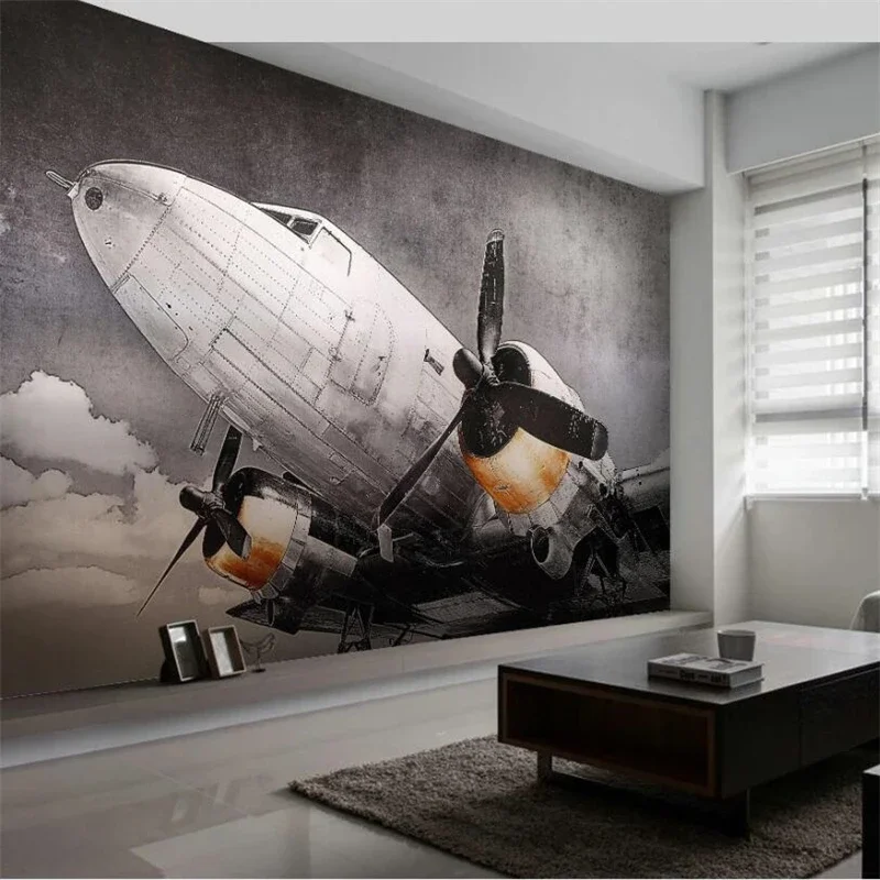 Пользовательские обои 3d фрески Европейский ностальгический боевой самолет фон настенная живопись гостиная спальня ресторан обои 
Пользовательские обои 3d фрески Европейский ностальгический боевой самолет фон настенная живопись гостиная спальня ресторан обои