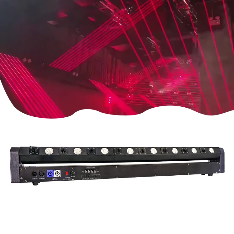 Indoor 150W Red Light Bars LED 8 Beam + 8 Light With Swing Rainband Effect For KTV
Indoor 150W Red Light Bars LED 8 Beam + 8 Light With Swing Rainband Effect For KTV