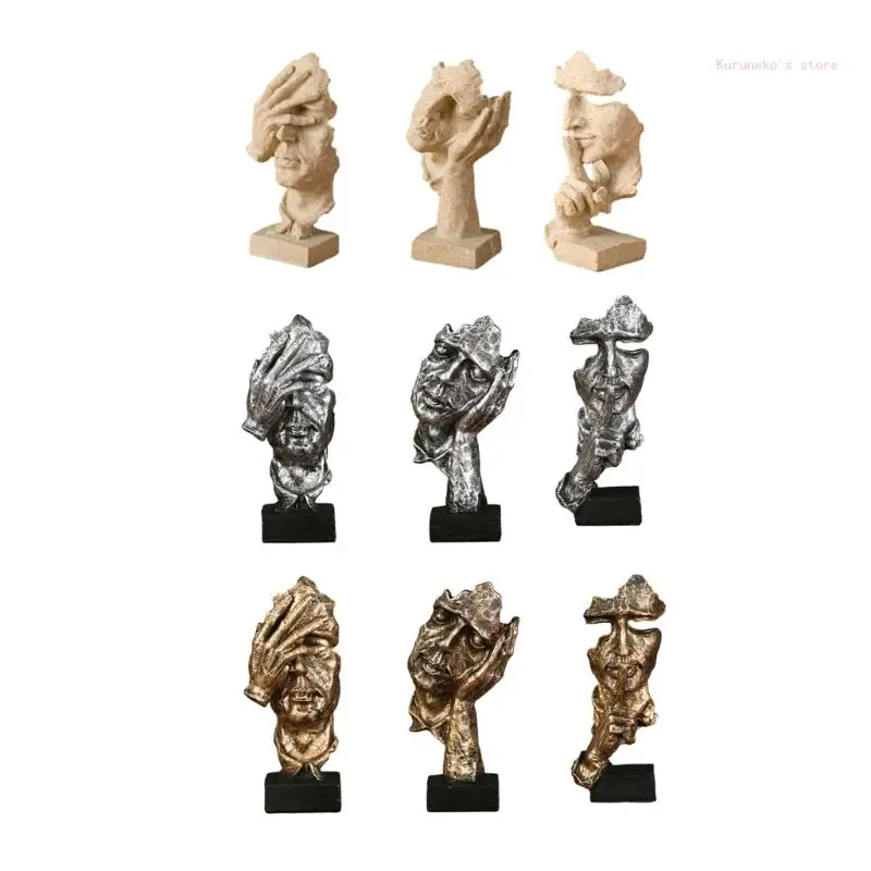 Creative Silence Is Gold Statue Resin Sculpture Figurine for Home Office
Creative Silence Is Gold Statue Resin Sculpture Figurine for Home Office
