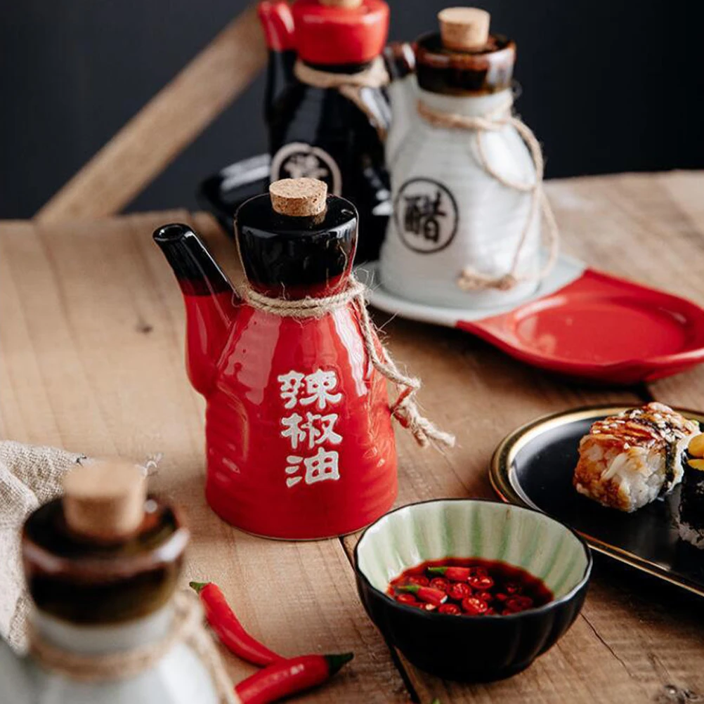 Ceramic Vinegar Bottle 200ml White Condiment Dispenser Kitchen Accessories Japanese Style Oil Pot Spice Container
Ceramic Vinegar Bottle 200ml White Condiment Dispenser Kitchen Accessories Japanese Style Oil Pot Spice Container
