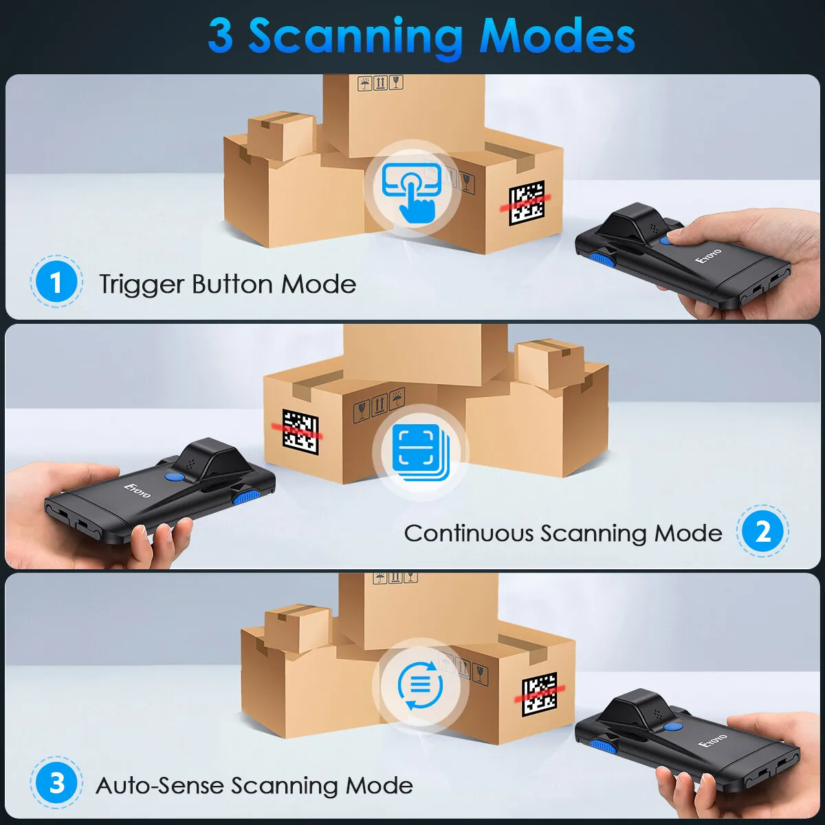 2D QR Bluetooth Wireless Barcode Scanner,Phone Back Clip for iPhone,Android, iOS
2D QR Bluetooth Wireless Barcode Scanner,Phone Back Clip for iPhone,Android, iOS