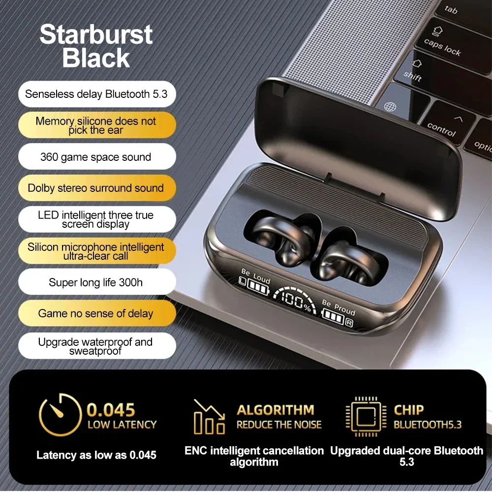 TWS беспроводные наушники Bluetooth 5,3, наушники-вкладыши, гарнитура HiFi, стерео, сенсорное управление, светодиодные спортивные наушники для Xiaomi, iPhone
TWS беспроводные наушники Bluetooth 5,3, наушники-вкладыши, гарнитура HiFi, стерео, сенсорное управление, светодиодные спортивные наушники для Xiaomi, iPhone