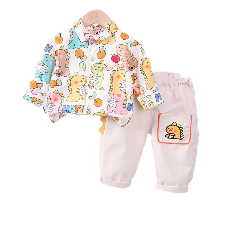 New Spring Autumn Baby Clothes Children Boys Long Sleeved Suit Shirt Pants 2Pcs/Sets Kids Clothing Infant Casual Cartoon Costume
New Spring Autumn Baby Clothes Children Boys Long Sleeved Suit Shirt Pants 2Pcs/Sets Kids Clothing Infant Casual Cartoon Costume