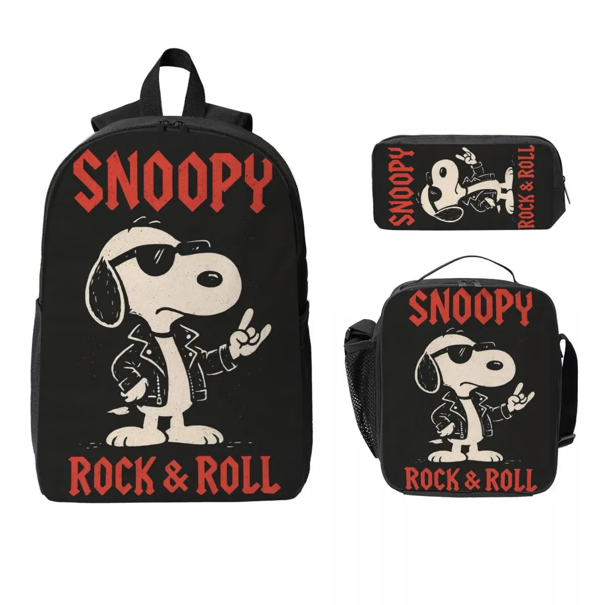 Snoopy Peanuts Backpack Student Boys Girls BookBag School Bag Laptop Shoulder Bags 3ps Insulated Lunch Bag Pencil Case
Snoopy Peanuts Backpack Student Boys Girls BookBag School Bag Laptop Shoulder Bags 3ps Insulated Lunch Bag Pencil Case