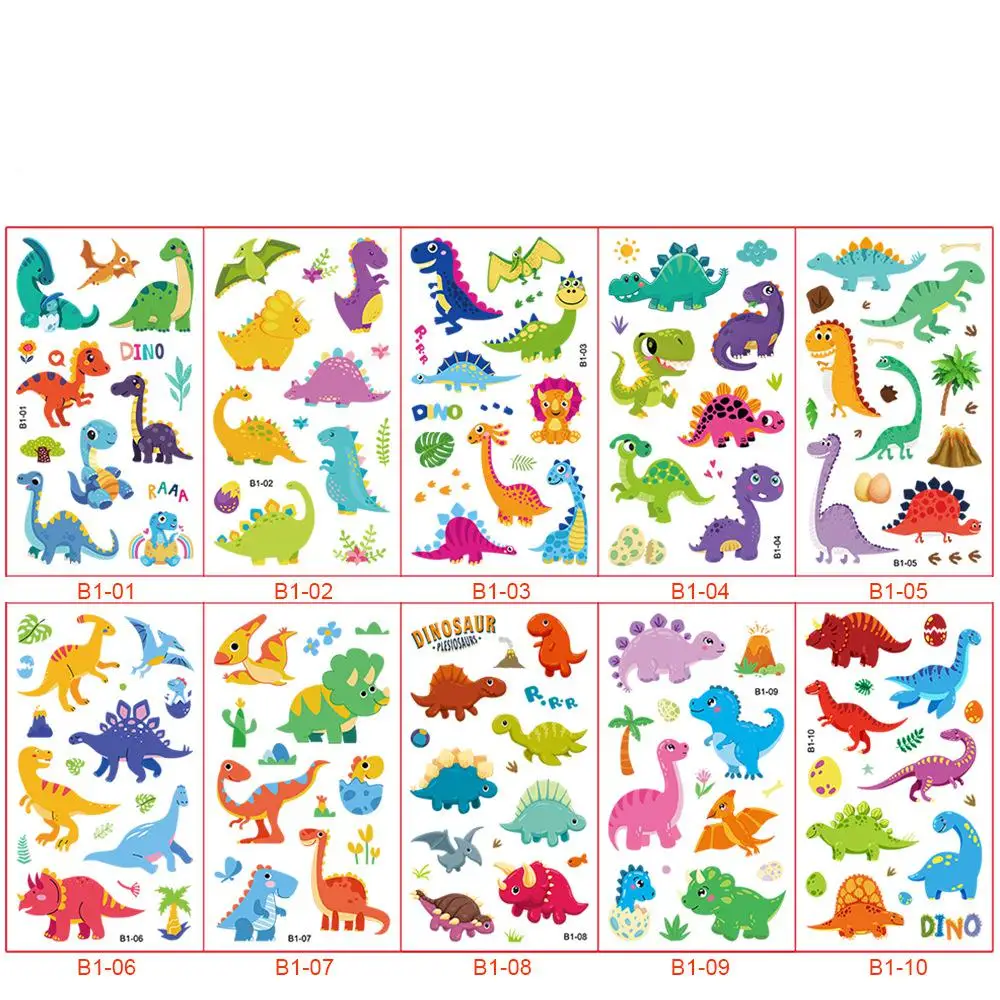 10Pcs/set Fake Dinosaur Tattoo Stickers Cartoon Temporary Tattoos Body Arm Tattoos Dinosaur Fun Party Tattoo Waterproof Stickers
10Pcs/set Fake Dinosaur Tattoo Stickers Cartoon Temporary Tattoos Body Arm Tattoos Dinosaur Fun Party Tattoo Waterproof Stickers