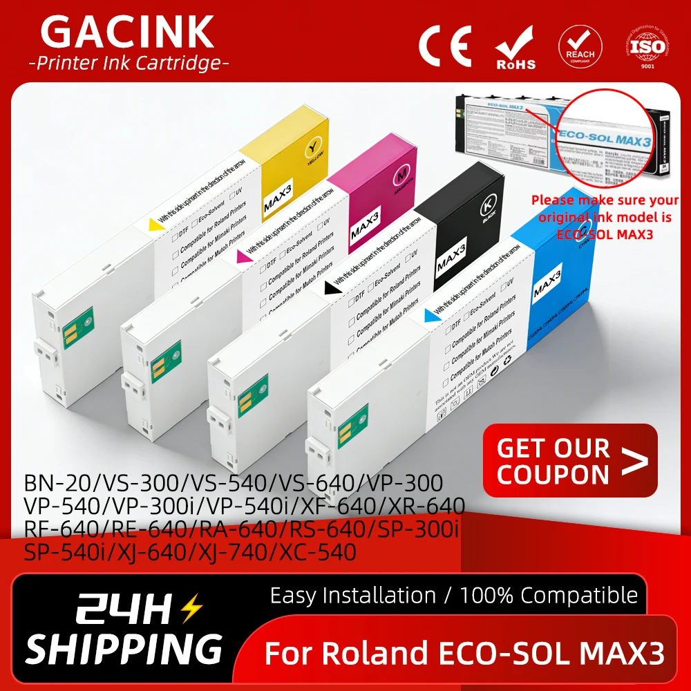 For Roland ECO-SOL MAX3 ESL5 Ink Cartridge For BN‑20 VS‑300 VS‑540 VS‑640 RF‑640 RE‑640 RA‑640 RS‑640 XJ‑640 XJ‑740 VP‑540
For Roland ECO-SOL MAX3 ESL5 Ink Cartridge For BN‑20 VS‑300 VS‑540 VS‑640 RF‑640 RE‑640 RA‑640 RS‑640 XJ‑640 XJ‑740 VP‑540