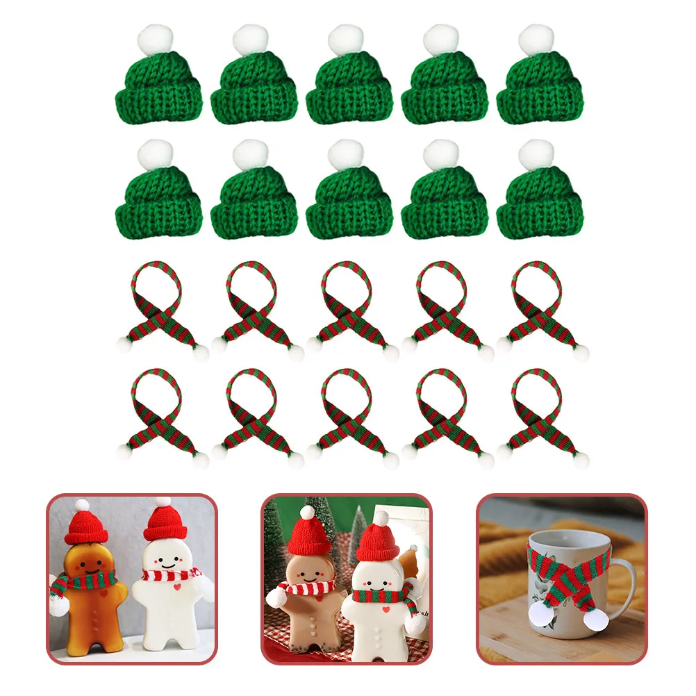 20Pcs Miniature Christmas Hat and Scarf Assortment Festive Home Decor for Bottle Cover Cup Topper Tree Garland Wreath Xmas Props
20Pcs Miniature Christmas Hat and Scarf Assortment Festive Home Decor for Bottle Cover Cup Topper Tree Garland Wreath Xmas Props