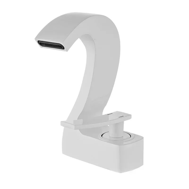 Faucet Bathroom Solid Brass White Sink Mixer Waterfall Bathroom Sink Faucet Single Holder Single Hole Water Taps Deck Mounted
Faucet Bathroom Solid Brass White Sink Mixer Waterfall Bathroom Sink Faucet Single Holder Single Hole Water Taps Deck Mounted