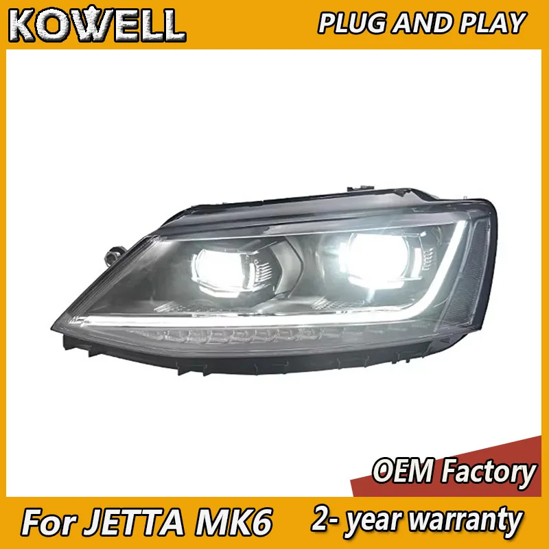 KOWELL Car Styling For VW JETTA MK6 2011 2012 2013 2014-2017 Headlights DRL Turn Signal High Beam Projector Lens
KOWELL Car Styling For VW JETTA MK6 2011 2012 2013 2014-2017 Headlights DRL Turn Signal High Beam Projector Lens