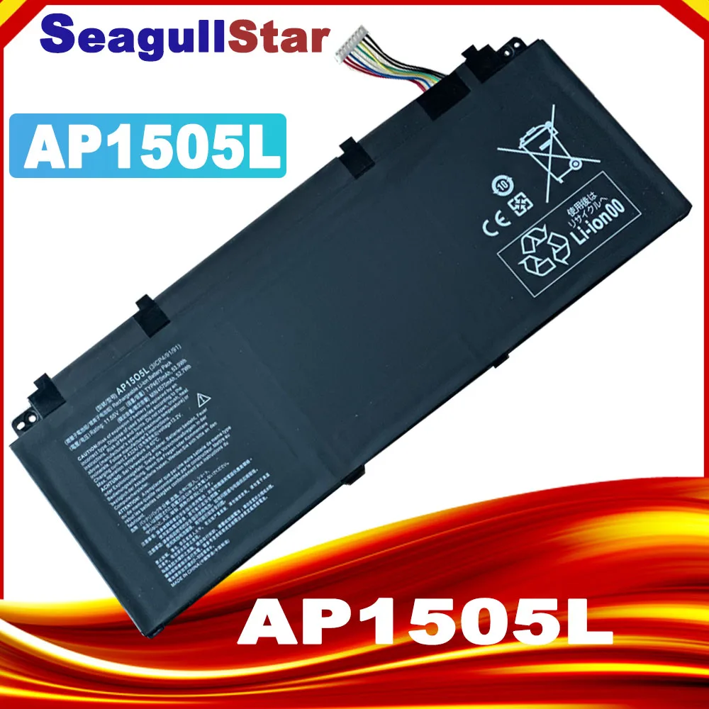 AP1505L AP15O5L Laptop Battery for Acer Aspire S 13 S5-371 S5-371-52JR S5-371-7278 767P CB5-312T AP1503K 11.55V 53.9Wh
AP1505L AP15O5L Laptop Battery for Acer Aspire S 13 S5-371 S5-371-52JR S5-371-7278 767P CB5-312T AP1503K 11.55V 53.9Wh