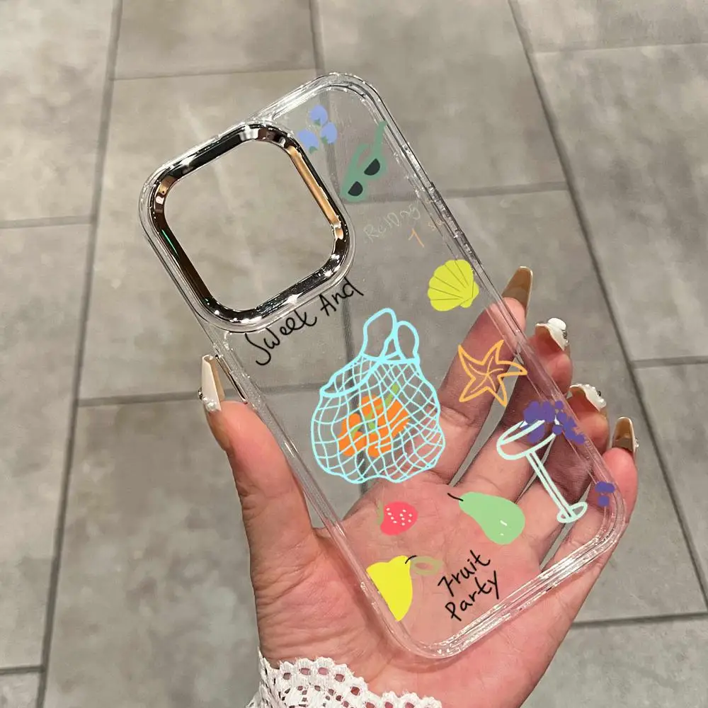 Trendy Fruit Party Beach Pattern Phone Case for iPhone 16 17 15 14 13 12 11 Pro Max 16E 17Air X XR XS 7 8 Plus SE2 Clear Cover
Trendy Fruit Party Beach Pattern Phone Case for iPhone 16 17 15 14 13 12 11 Pro Max 16E 17Air X XR XS 7 8 Plus SE2 Clear Cover