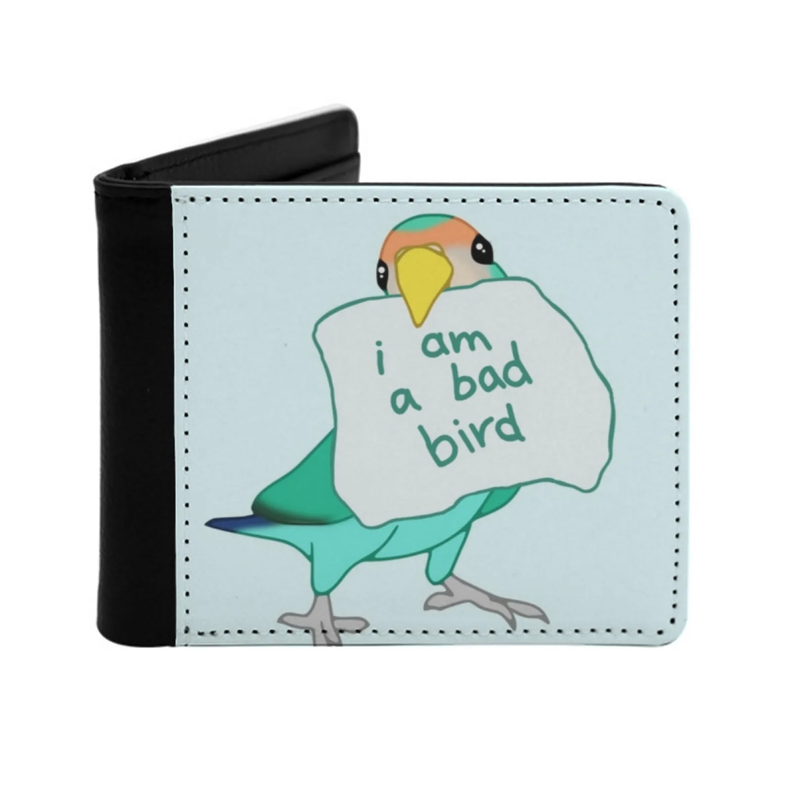 Ducth Blue Lovebird I Am A Bad Bird Short Men's Wallet Multifunction Purse Male Pu Leather Wallet Ducth Blue Lovebird Parrot
Ducth Blue Lovebird I Am A Bad Bird Short Men's Wallet Multifunction Purse Male Pu Leather Wallet Ducth Blue Lovebird Parrot