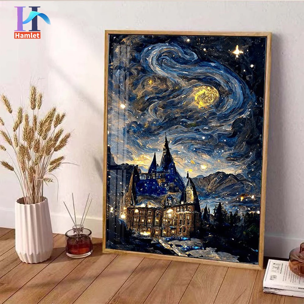 【40*50cm】Paint by Number Star Castle Fantasy Decoration Painting paint by Number Starry Night Pop DIY Oil Painting
【40*50cm】Paint by Number Star Castle Fantasy Decoration Painting paint by Number Starry Night Pop DIY Oil Painting